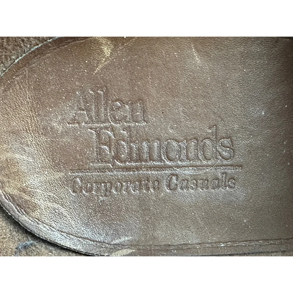 Allen Edmonds Corporate Casuals Mens‎ Brown Suede Oxford Shoes Size 12 D